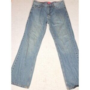 Sean John 32 X 32 Hamilton Classic Relaxed Fit Denim Faded Jeans Y2k Medium Wash